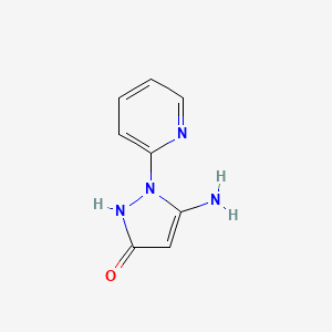 5-Amino-1-(2-pyridyl)-1,2-dihydropyrazol-3-one