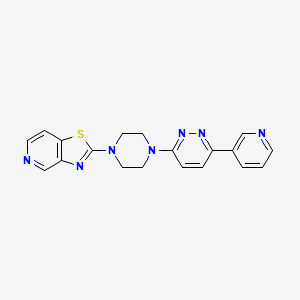 2-[4-(6-Pyridin-3-ylpyridazin-3-yl)piperazin-1-yl]-[1,3]thiazolo[4,5-c]pyridine