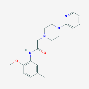 molecular formula C19H24N4O2 B2817634 N-(2-methoxy-5-methylphenyl)-2-[4-(2-pyridinyl)piperazino]acetamide CAS No. 303091-92-1
