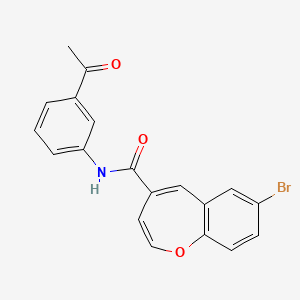 molecular formula C19H14BrNO3 B2817670 N-(3-acetylphenyl)-7-bromo-1-benzoxepine-4-carboxamide CAS No. 950334-68-6