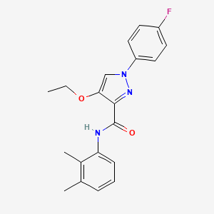 molecular formula C20H20FN3O2 B2817678 N-(2,3-dimethylphenyl)-4-ethoxy-1-(4-fluorophenyl)-1H-pyrazole-3-carboxamide CAS No. 1170522-63-0