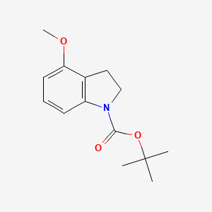 molecular formula C14H19NO3 B2817686 tert-butyl 4-Methoxyindoline-1-carboxylate CAS No. 1415559-82-8