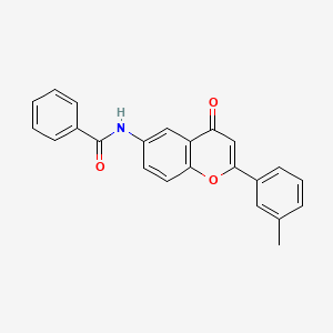 molecular formula C23H17NO3 B2817689 N-[2-(3-methylphenyl)-4-oxo-4H-chromen-6-yl]benzamide CAS No. 923250-72-0