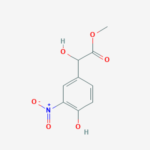 molecular formula C9H9NO6 B2817718 Methyl 2-hydroxy-2-(4-hydroxy-3-nitrophenyl)acetate CAS No. 1081798-10-8