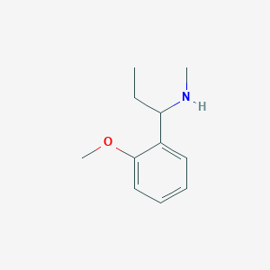 molecular formula C11H17NO B2817739 [1-(2-Methoxyphenyl)propyl](methyl)amine CAS No. 104178-98-5
