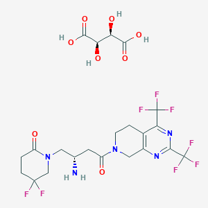 molecular formula C22H25F8N5O8 B2817784 Gemigliptin tartrate CAS No. 1374639-74-3