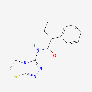 B2817860 N-(5,6-dihydrothiazolo[2,3-c][1,2,4]triazol-3-yl)-2-phenylbutanamide CAS No. 932999-19-4