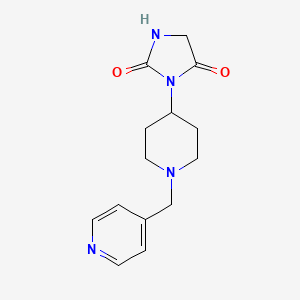 3-(1-(Pyridin-4-ylmethyl)piperidin-4-yl)imidazolidine-2,4-dione