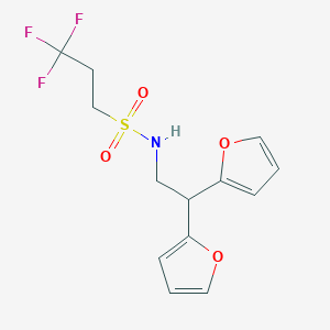 N-(2,2-di(furan-2-yl)ethyl)-3,3,3-trifluoropropane-1-sulfonamide