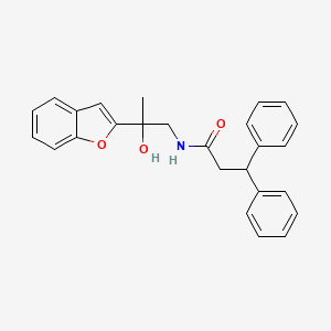 N-(2-(benzofuran-2-yl)-2-hydroxypropyl)-3,3-diphenylpropanamide