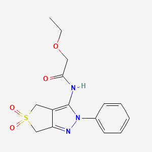 N-(5,5-dioxo-2-phenyl-4,6-dihydrothieno[3,4-c]pyrazol-3-yl)-2-ethoxyacetamide