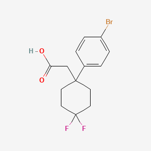 2-[1-(4-Bromophenyl)-4,4-difluorocyclohexyl]acetic acid