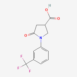 5-Oxo-1-[3-(trifluoromethyl)phenyl]pyrrolidine-3-carboxylic acid