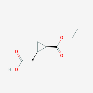 2-[(1S,2R)-2-Ethoxycarbonylcyclopropyl]acetic acid