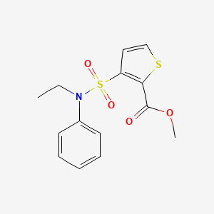 Methyl 3-[ethyl(phenyl)sulfamoyl]thiophene-2-carboxylate