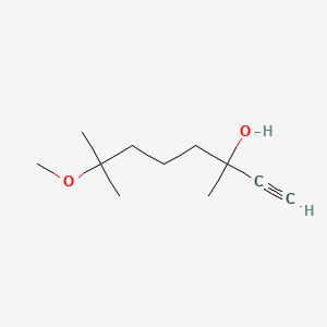 molecular formula C11H20O2 B2817953 7-Methoxy-3,7-dimethyloct-1-yn-3-ol CAS No. 1878-98-4