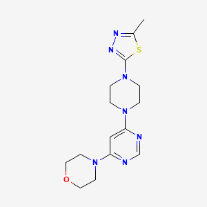 4-[6-[4-(5-Methyl-1,3,4-thiadiazol-2-yl)piperazin-1-yl]pyrimidin-4-yl]morpholine