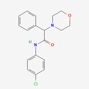 N-(4-chlorophenyl)-2-(4-morpholinyl)-2-phenylacetamide