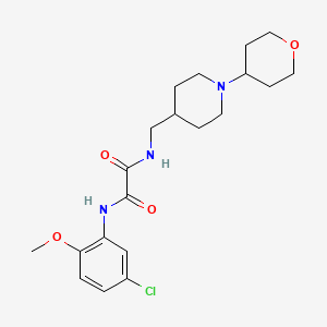 molecular formula C20H28ClN3O4 B2817974 N'-(5-chloro-2-methoxyphenyl)-N-{[1-(oxan-4-yl)piperidin-4-yl]methyl}ethanediamide CAS No. 2034571-41-8
