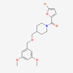 (5-Bromofuran-2-yl)(4-(((3,5-dimethoxybenzyl)oxy)methyl)piperidin-1-yl)methanone