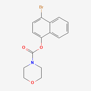 molecular formula C15H14BrNO3 B2817983 4-Bromonaphthalen-1-yl morpholine-4-carboxylate CAS No. 347370-64-3