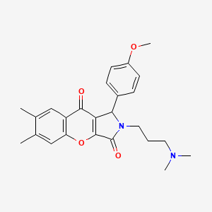2-(3-(Dimethylamino)propyl)-1-(4-methoxyphenyl)-6,7-dimethyl-1,2-dihydrochromeno[2,3-c]pyrrole-3,9-dione