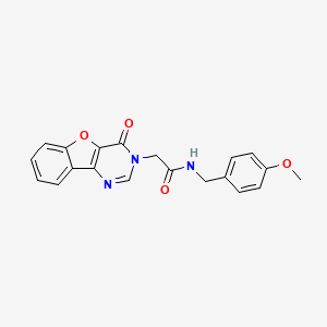 1-(3-{[(3,4-dimethylphenyl)sulfonyl]amino}benzoyl)-N-(2-methoxyethyl)piperidine-4-carboxamide