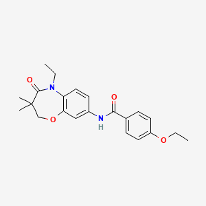 4-ethoxy-N-(5-ethyl-3,3-dimethyl-4-oxo-2,3,4,5-tetrahydrobenzo[b][1,4]oxazepin-8-yl)benzamide