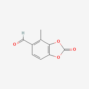 4-Methyl-2-oxobenzo[d][1,3]dioxole-5-carbaldehyde