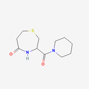 3-(Piperidine-1-carbonyl)-1,4-thiazepan-5-one