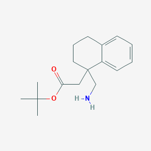 Tert-butyl 2-[1-(aminomethyl)-3,4-dihydro-2H-naphthalen-1-yl]acetate