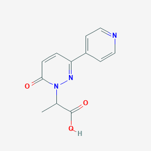 B2818033 2-(6-Oxo-3-pyridin-4-ylpyridazin-1-yl)propanoic acid CAS No. 2379975-88-7