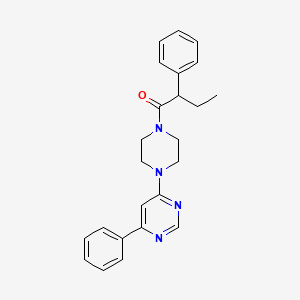 2-Phenyl-1-[4-(6-phenylpyrimidin-4-yl)piperazin-1-yl]butan-1-one