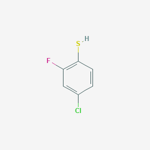 molecular formula C6H4ClFS B2818036 4-Chloro-2-fluorobenzenethiol CAS No. 73129-12-1