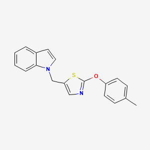 1-{[2-(4-methylphenoxy)-1,3-thiazol-5-yl]methyl}-1H-indole