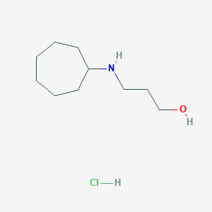 3-(Cycloheptylamino)propan-1-ol;hydrochloride