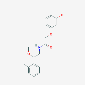 molecular formula C19H23NO4 B2818070 N-[2-METHOXY-2-(2-METHYLPHENYL)ETHYL]-2-(3-METHOXYPHENOXY)ACETAMIDE CAS No. 1797087-53-6