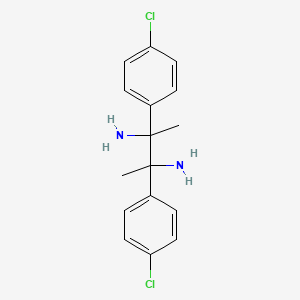 molecular formula C16H18Cl2N2 B2818107 2,3-Bis(4-chlorophenyl)butane-2,3-diamine CAS No. 1415562-36-5; 939983-16-1