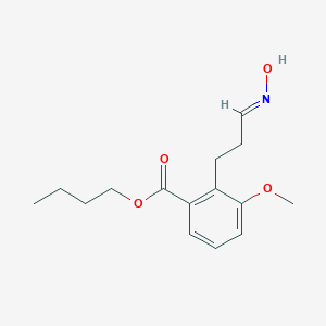 molecular formula C15H21NO4 B281812 Butyl2-[3-(hydroxyimino)propyl]-3-methoxybenzoate 