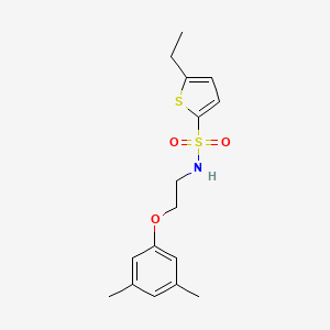 molecular formula C16H21NO3S2 B2818162 N-(2-(3,5-dimethylphenoxy)ethyl)-5-ethylthiophene-2-sulfonamide CAS No. 1202992-14-0