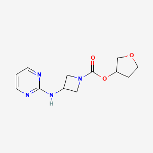 Tetrahydrofuran-3-yl 3-(pyrimidin-2-ylamino)azetidine-1-carboxylate