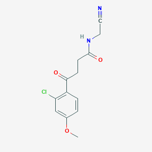 4-(2-chloro-4-methoxyphenyl)-N-(cyanomethyl)-4-oxobutanamide