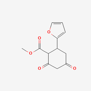 Methyl 2-(furan-2-yl)-4,6-dioxocyclohexanecarboxylate