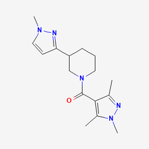 (3-(1-methyl-1H-pyrazol-3-yl)piperidin-1-yl)(1,3,5-trimethyl-1H-pyrazol-4-yl)methanone