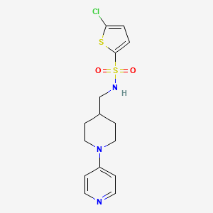 5-chloro-N-((1-(pyridin-4-yl)piperidin-4-yl)methyl)thiophene-2-sulfonamide