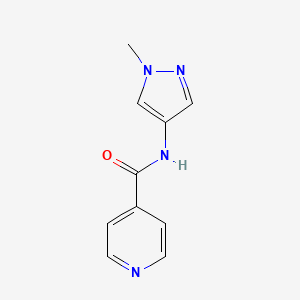 molecular formula C10H10N4O B2818261 N-(1-methyl-1H-pyrazol-4-yl)pyridine-4-carboxamide CAS No. 1208957-87-2