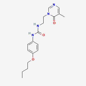 1-(4-butoxyphenyl)-3-(2-(5-methyl-6-oxopyrimidin-1(6H)-yl)ethyl)urea