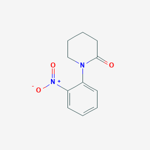 molecular formula C11H12N2O3 B2818290 1-(2-nitrophenyl)piperidin-2-one CAS No. 203509-92-6