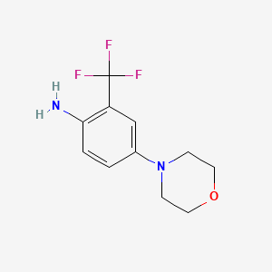 molecular formula C11H13F3N2O B2818327 4-(Morpholin-4-yl)-2-(trifluoromethyl)aniline CAS No. 78335-26-9