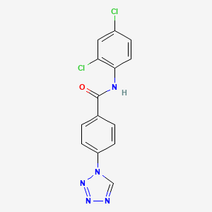 molecular formula C14H9Cl2N5O B2818331 N-(2,4-dichlorophenyl)-4-(1H-tetrazol-1-yl)benzamide CAS No. 352678-60-5
